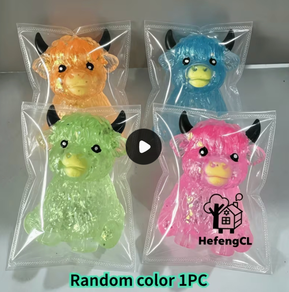 Glittering Highland Squishy *RANDOM COLOR*